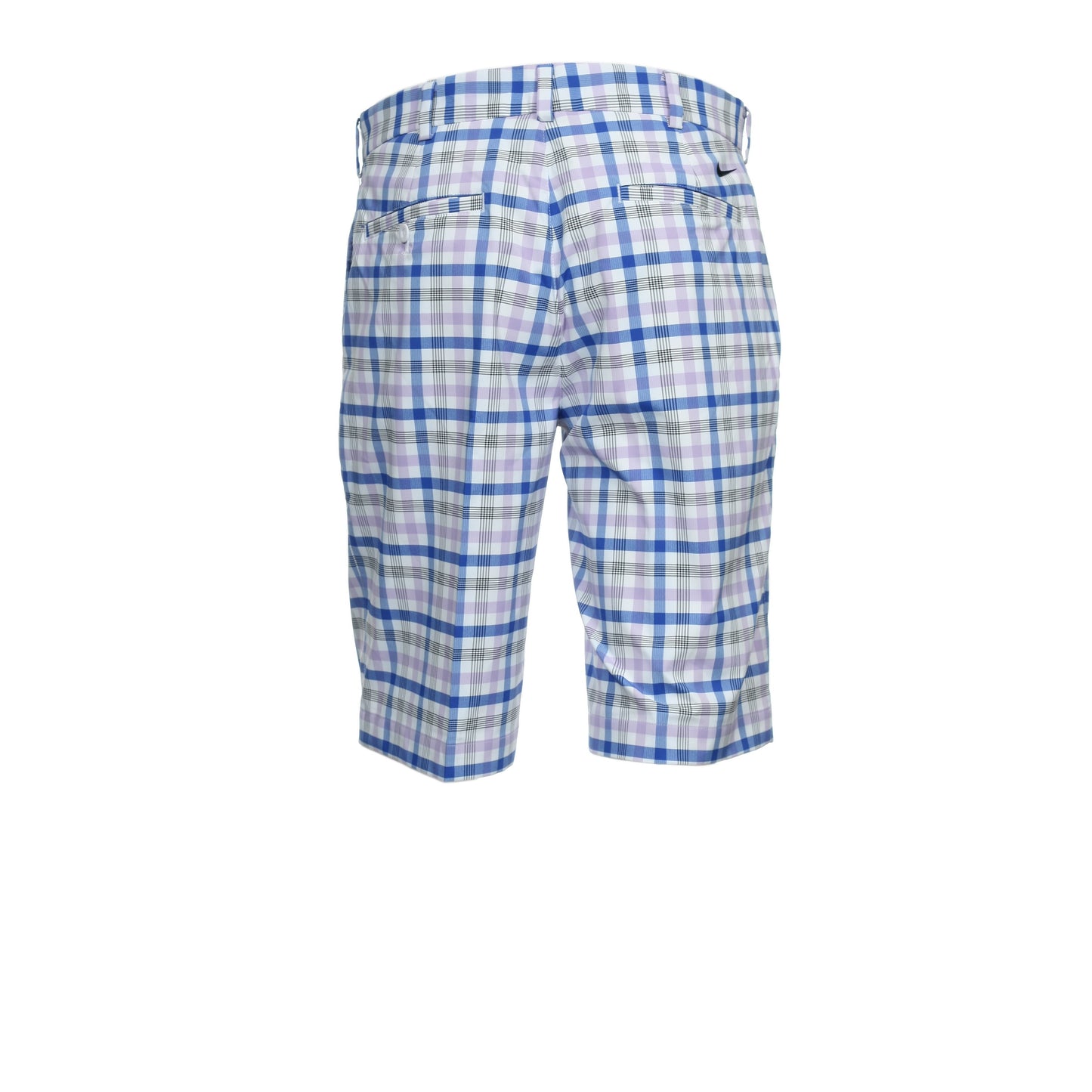Nike Golf Men's Light Purple Plaid Flat Front Walking Shorts