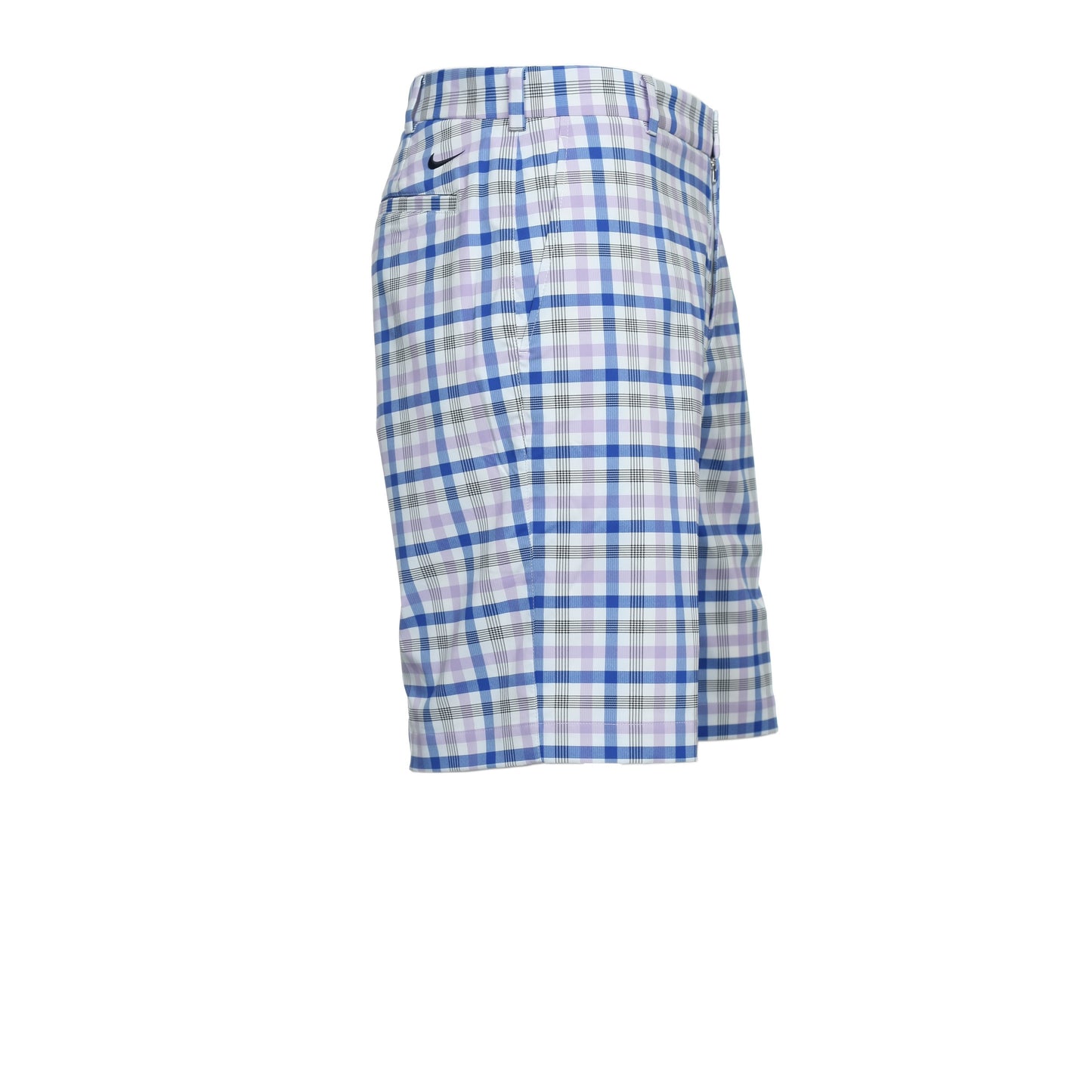 Nike Golf Men's Light Purple Plaid Flat Front Walking Shorts