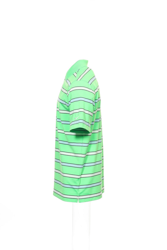 Nike Golf 'Tour Performance' Mens Bright Green Striped Polo Shirt