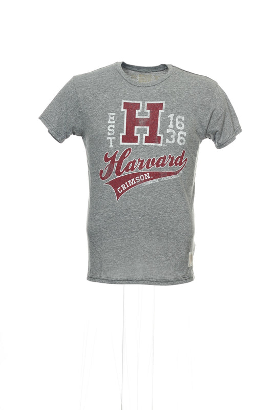 Original Retro Brand Men's Gray Heather Harvard Crimson T-Shirt