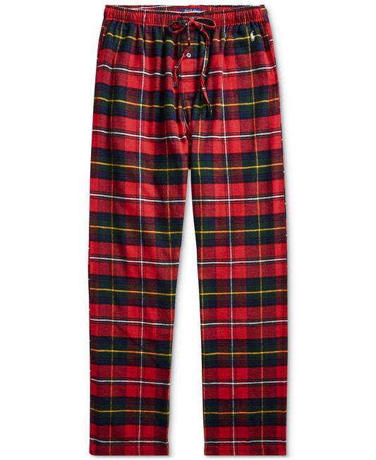 Polo Ralph Lauren Mens Bromley Plaid Cotton Flannel Pajama Pants