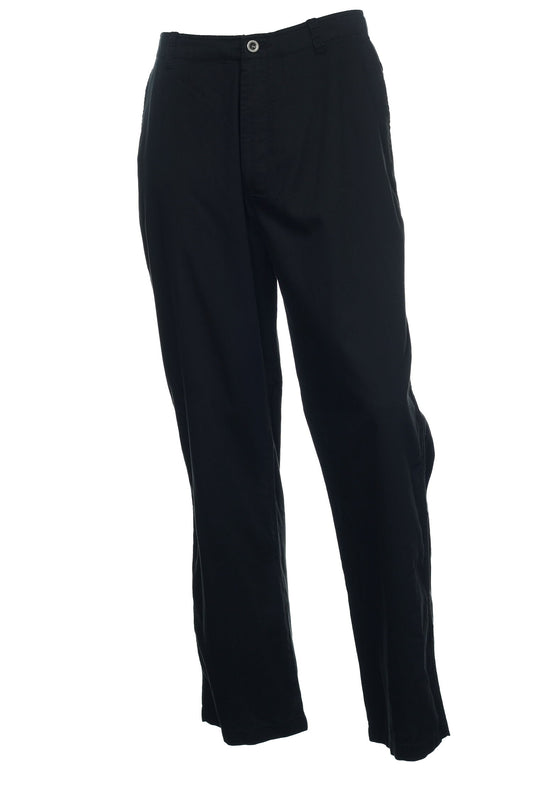 Perry Ellis Men's Black Flat Front Dress Pants