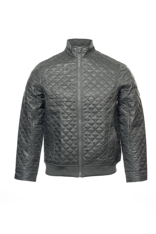 Perry Ellis 'The Artist' Men's Quilted Moto Jacket (Castlerock)