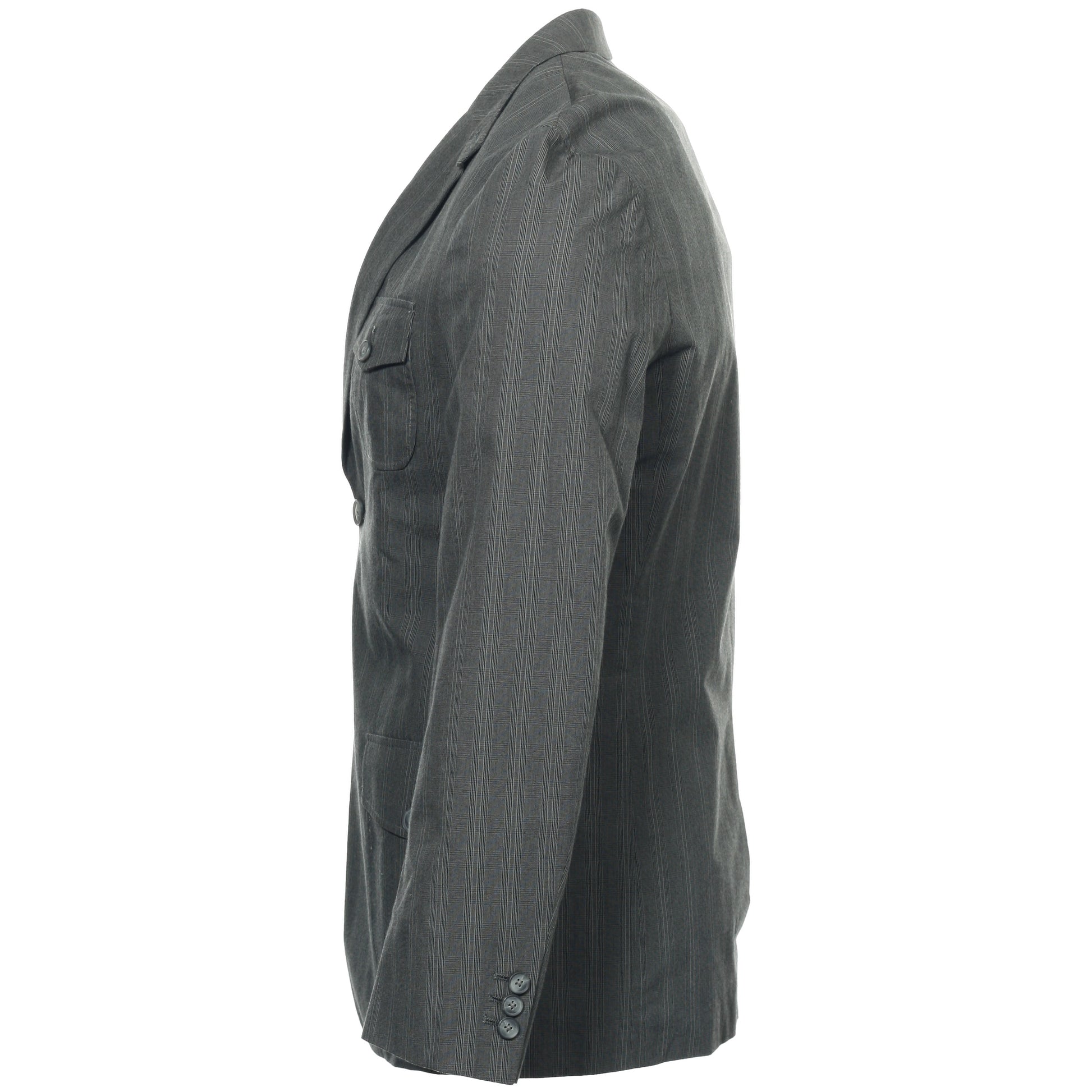 Perry Ellis Mens Gargoyle Pinstripe 2 Button Sport Coat Jacket