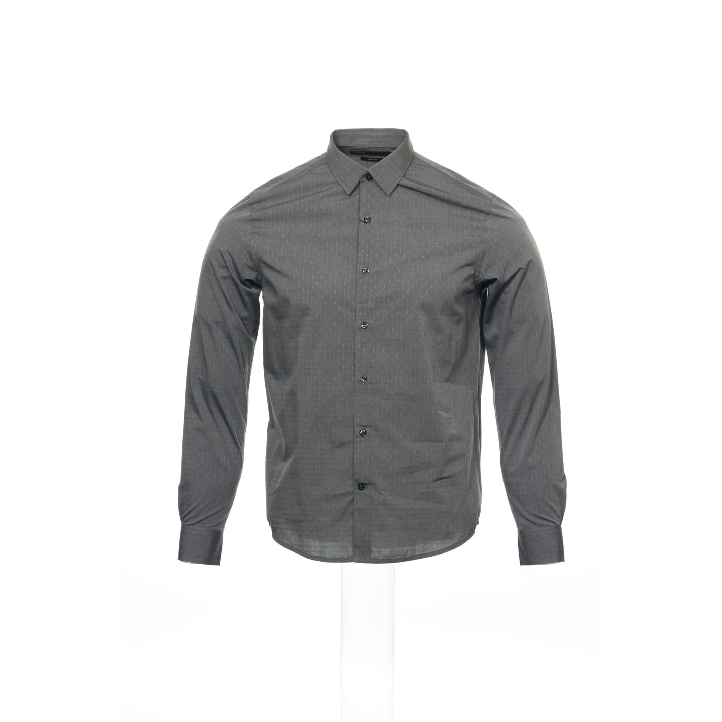 Perry Ellis Men's Gray Dotted Button Down Shirt