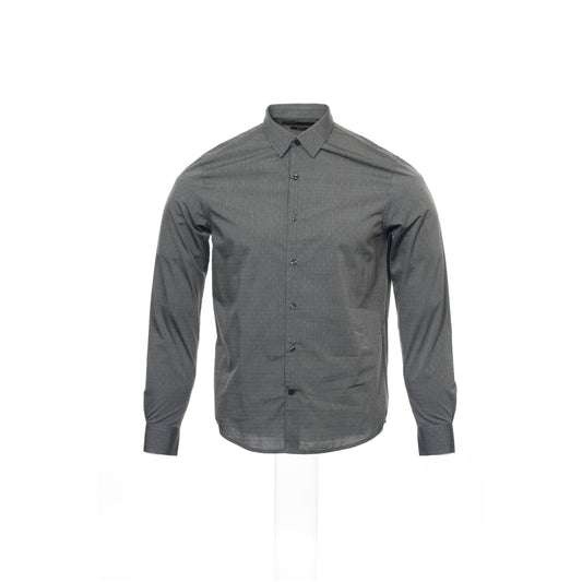 Perry Ellis Men's Gray Dotted Button Down Shirt