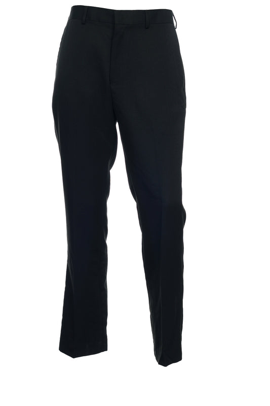 Perry Ellis Men's Black Flat Front Dress Pants