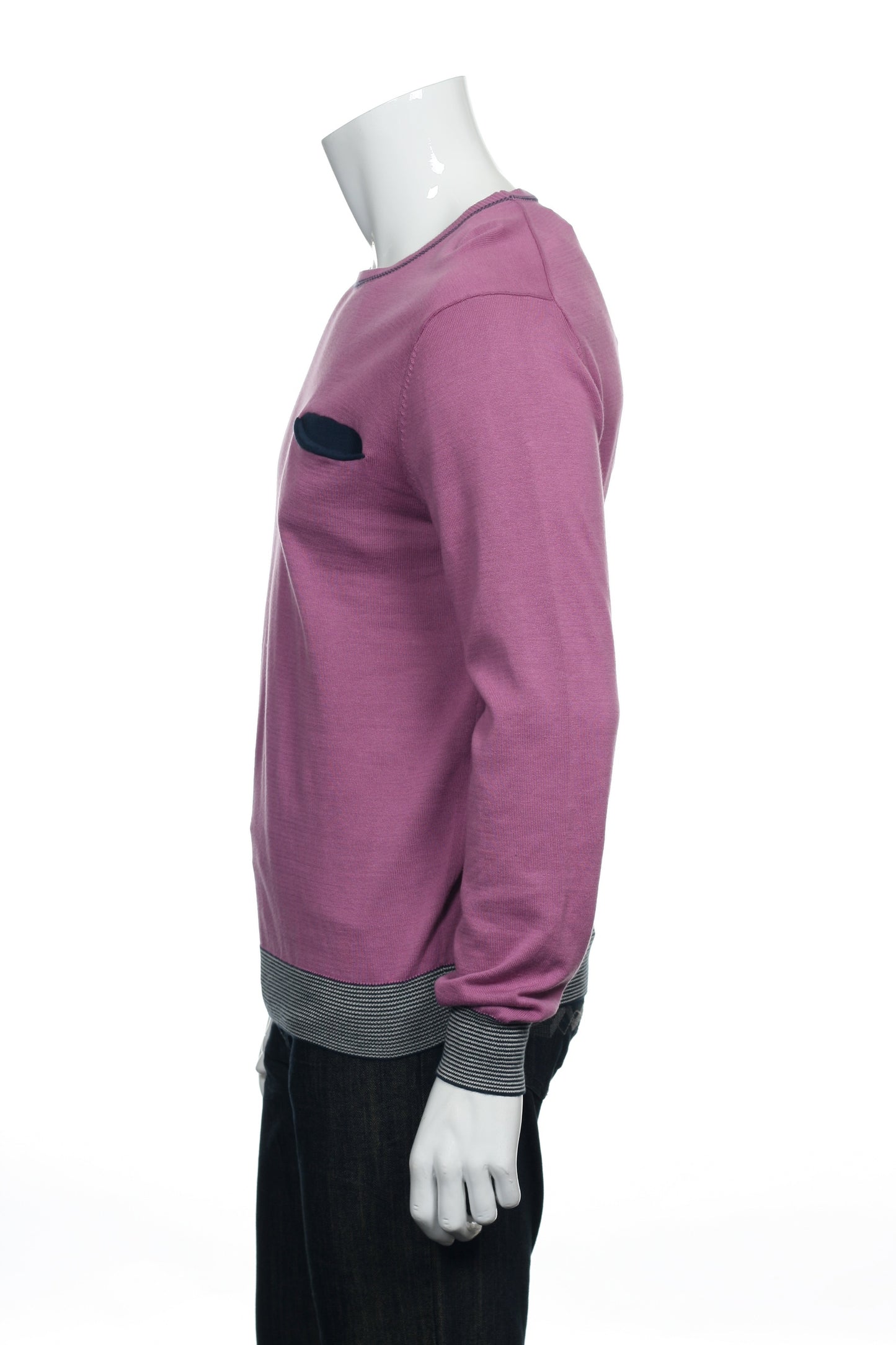Perry Ellis Men's Light Purple Crew Neck Sweater