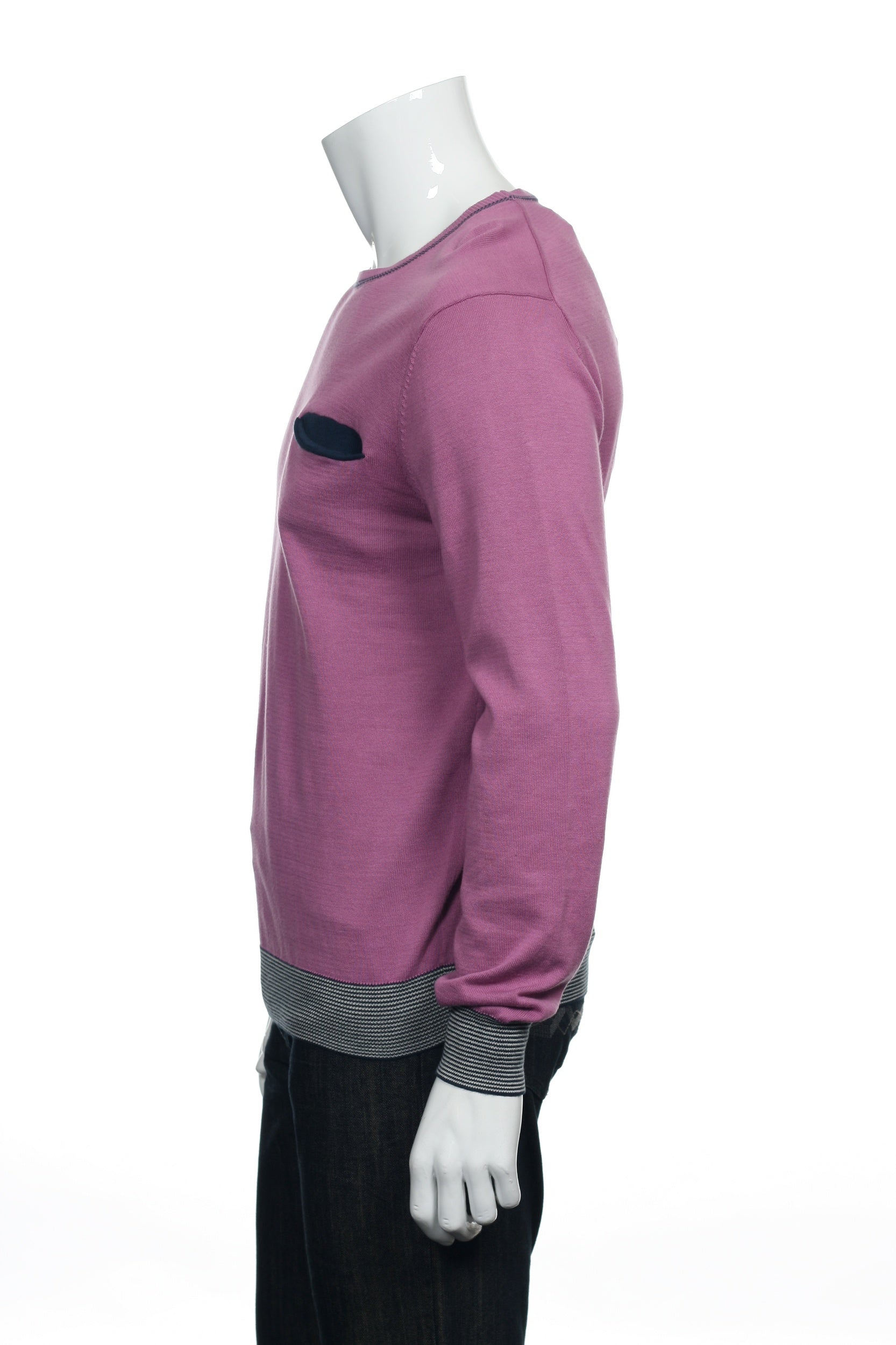 Perry Ellis Men's Light Purple Crew Neck Sweater