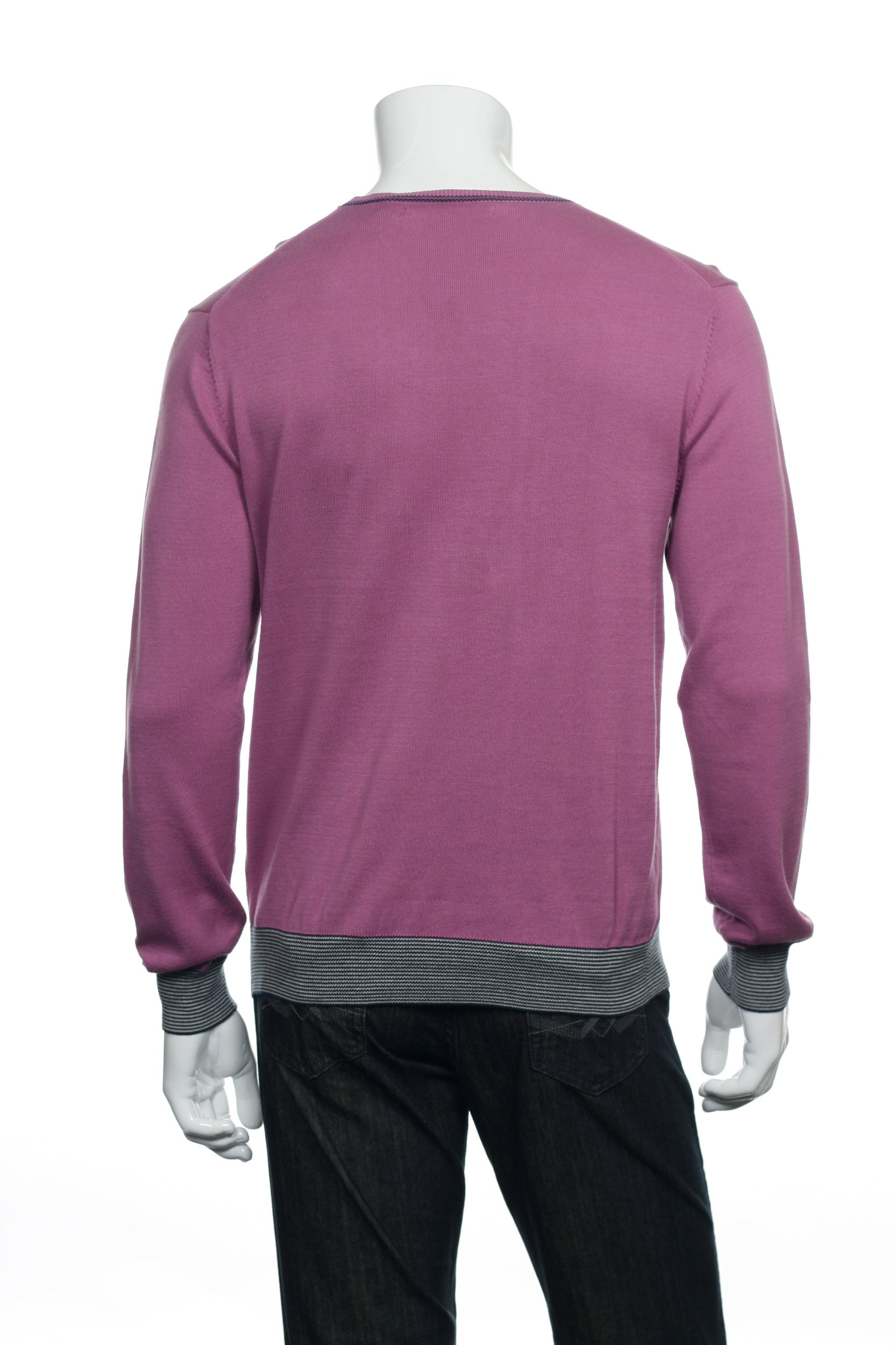 Perry Ellis Men's Light Purple Crew Neck Sweater