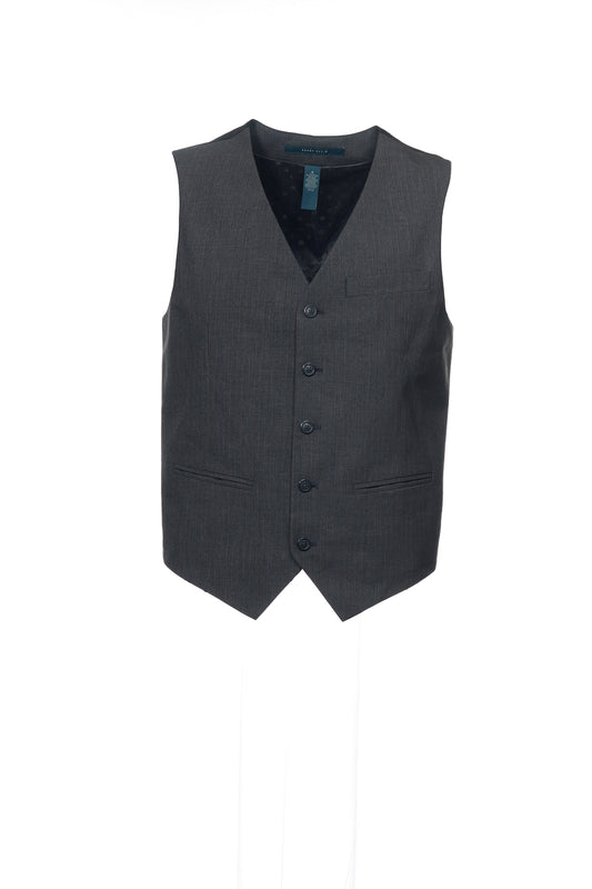 Perry Ellis Men's Gray Pinstripe Suit Vest