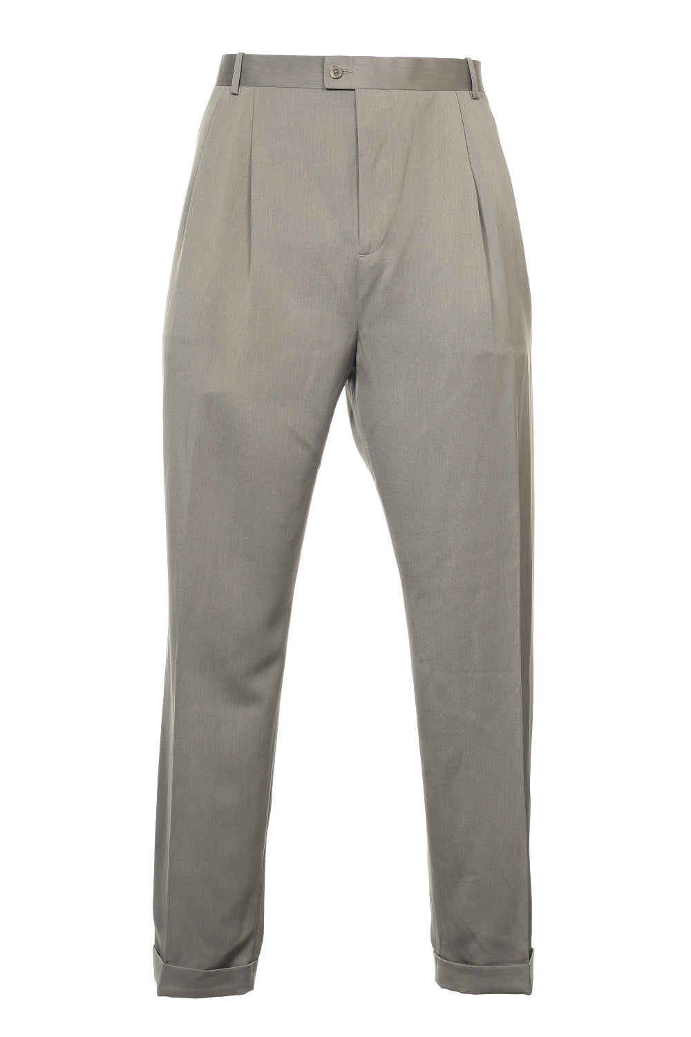 Perry Ellis Men's Taupe Heather Pleated Dress Pants