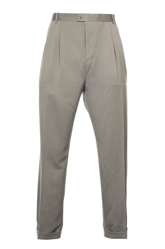 Perry Ellis Men's Taupe Heather Pleated Dress Pants