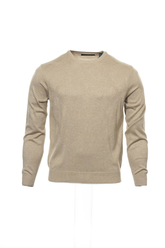 Perry Ellis Men's Camel Argyle Crew Neck Sweater