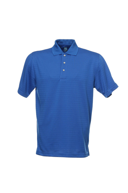 PGA Tour Mens Olympian Blue Embossed PGA Tour Polo Shirt