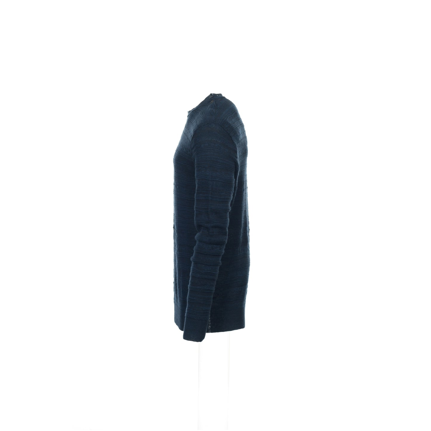 POLO by Ralph Lauren Men's Blue Striped Crew Neck Sweater