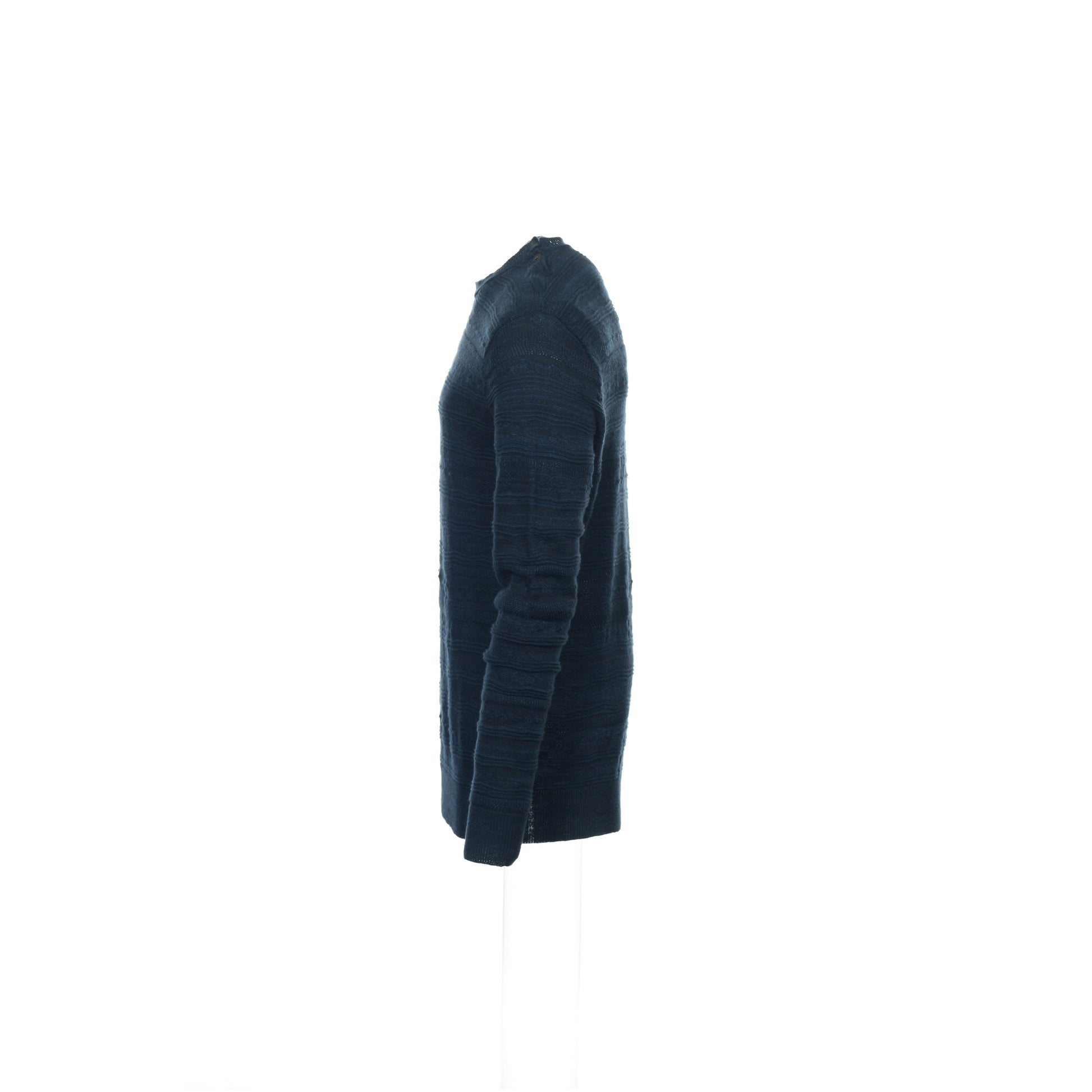POLO by Ralph Lauren Men's Blue Striped Crew Neck Sweater