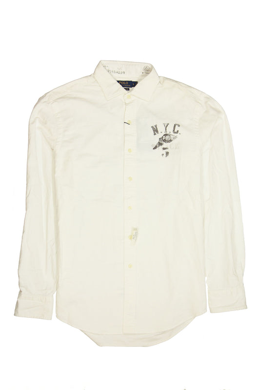 Polo Ralph Lauren Mens White Button Down Shirt