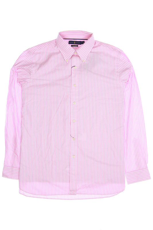 Ralph Lauren Mens Pink Striped Button Down Shirt