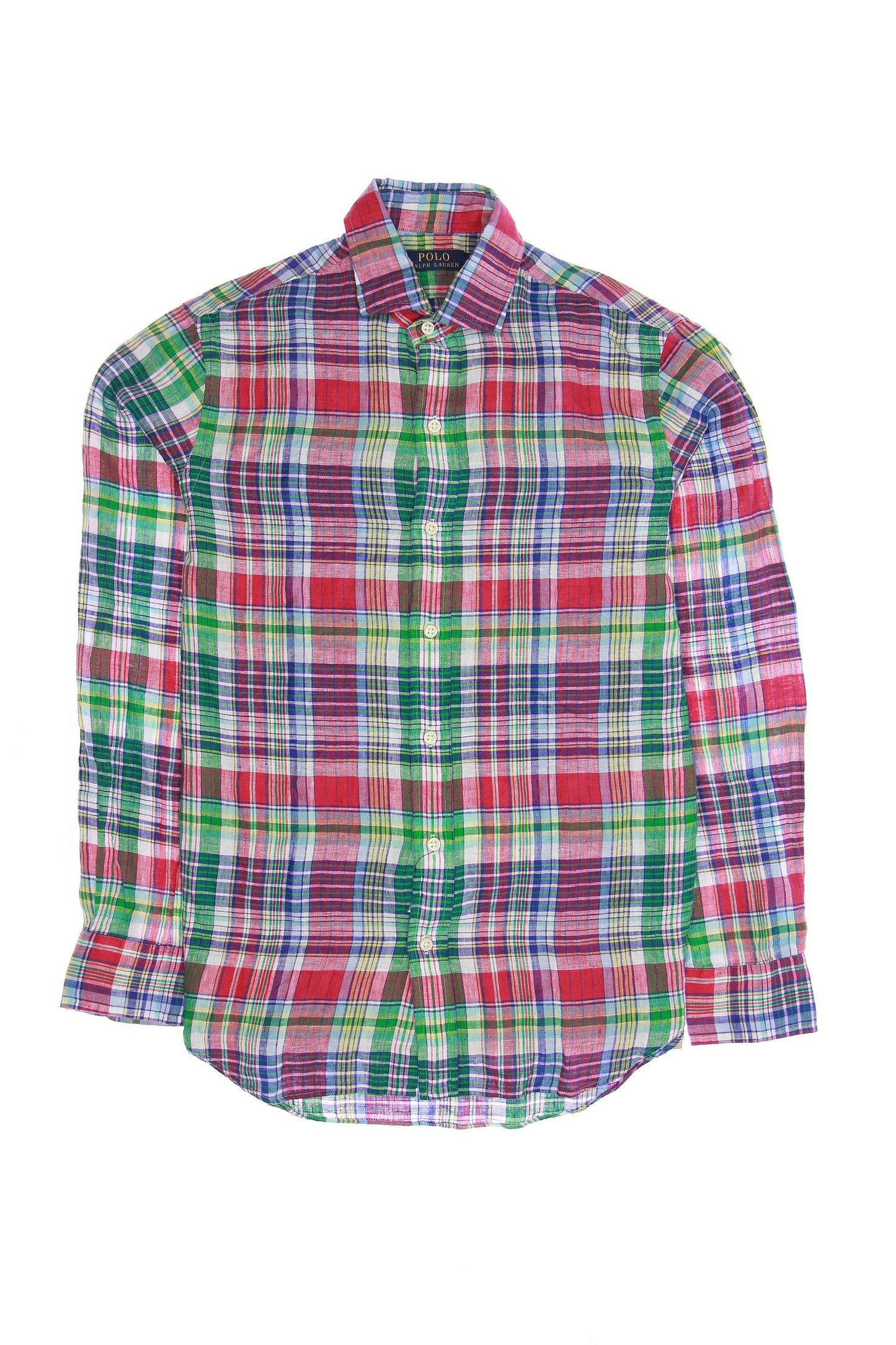 Ralph Lauren Mens Multi-Color Plaid Button Down Shirt