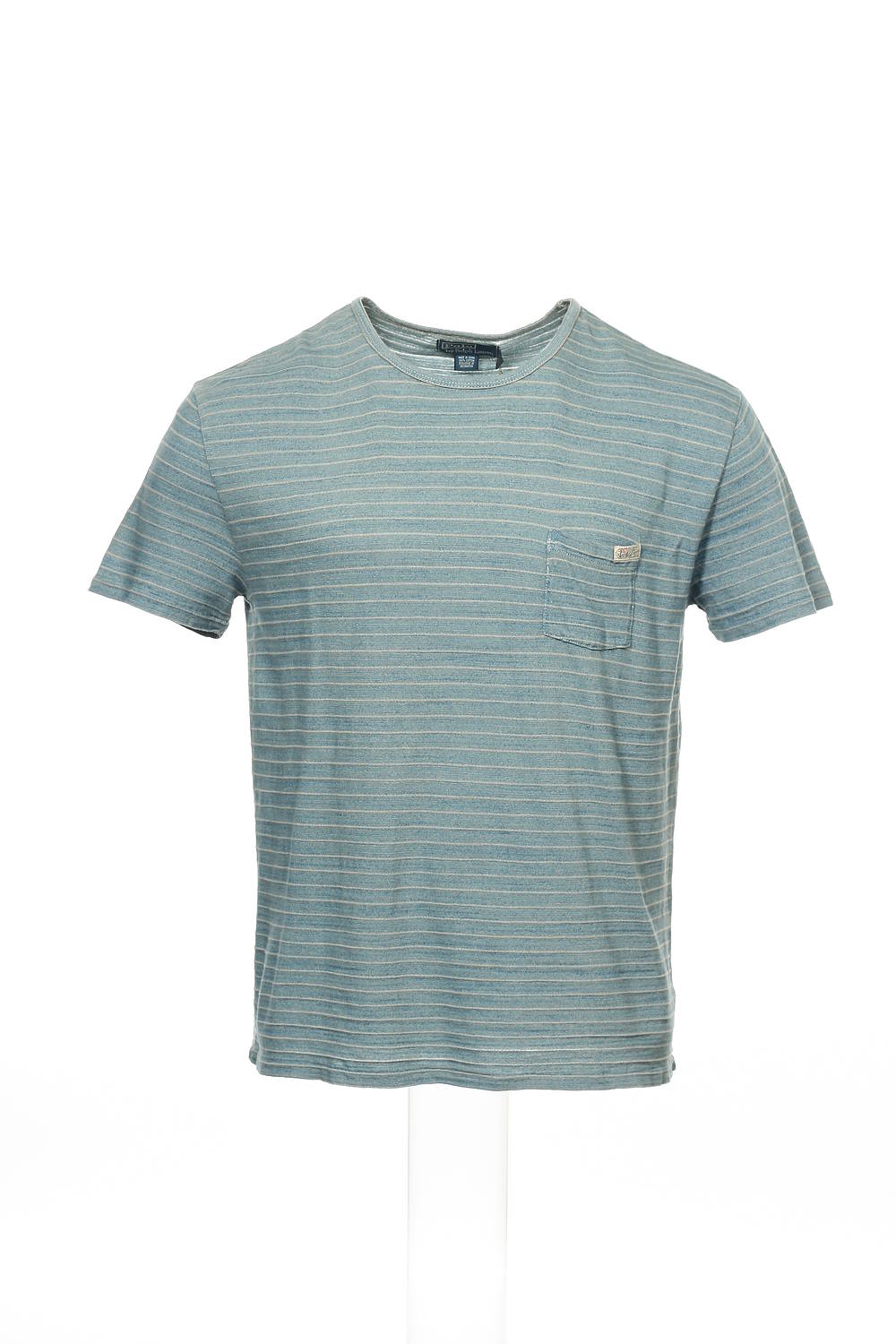 Polo by Ralph Lauren Men's Blue Striped T-Shirt