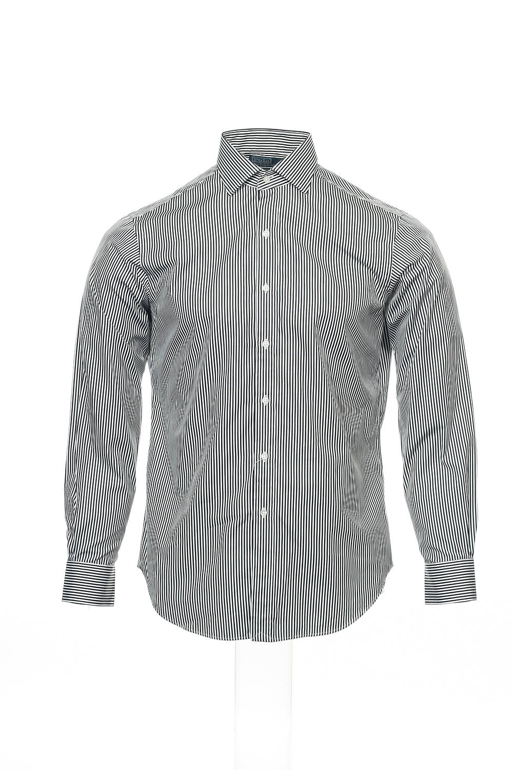 Polo by Ralph Lauren Men's Black Striped Dress Shirt