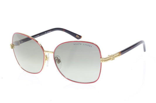 Ralph Lauren | RA7028 9127/11 | Gray Gradient Lenses | Red, Gold and Tortoise Frames | Butterfly Sunglasses
