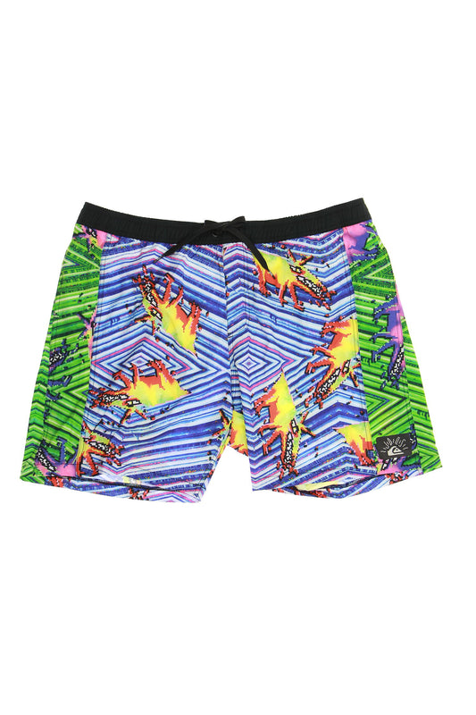Quiksilver 'Julien David' Men's Multi-Color Graphic Board Shorts