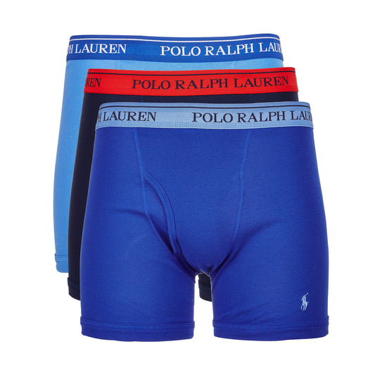 Polo Ralph Lauren Mens Black & Blue Classic Fit Boxer Briefs