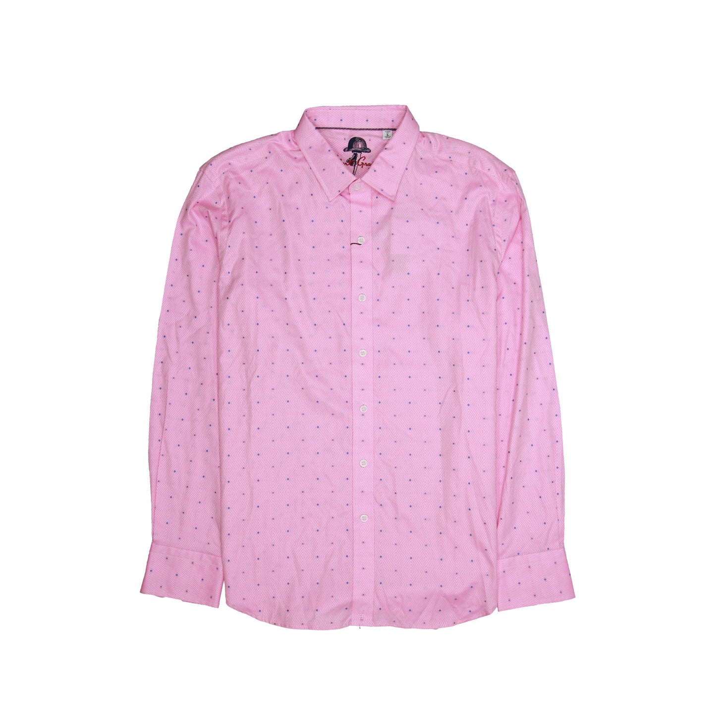 Robert Graham 'Cornhill' Mens Light Pink Abstract Button Down Shirt