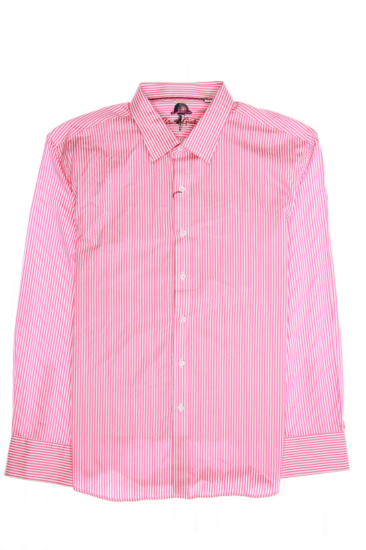 Robert Graham 'Fann' Mens Pink Striped Button Down Shirt