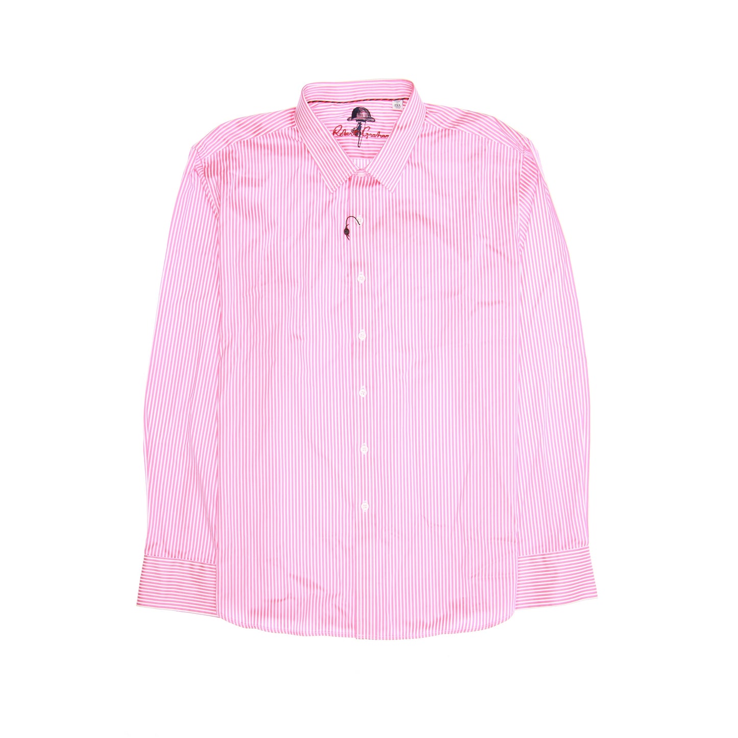 Robert Graham 'Crosswall' Mens Mauve Striped Button Down Shirt