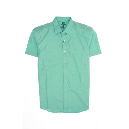 Robert Graham 'Bankfield' Mens Aqua Striped Button Down Shirt