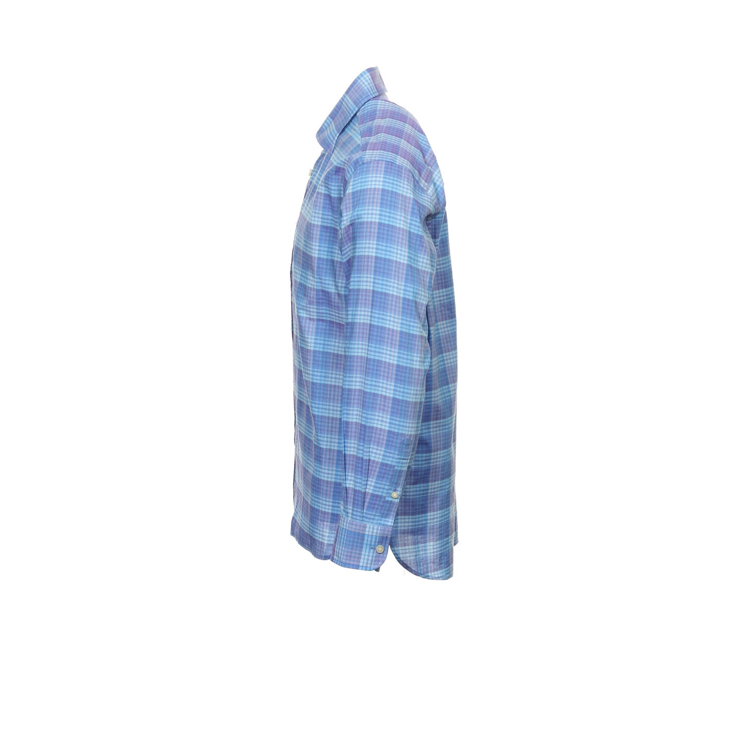 Ryan Kenny Mens Purple Plaid Button Down Shirt