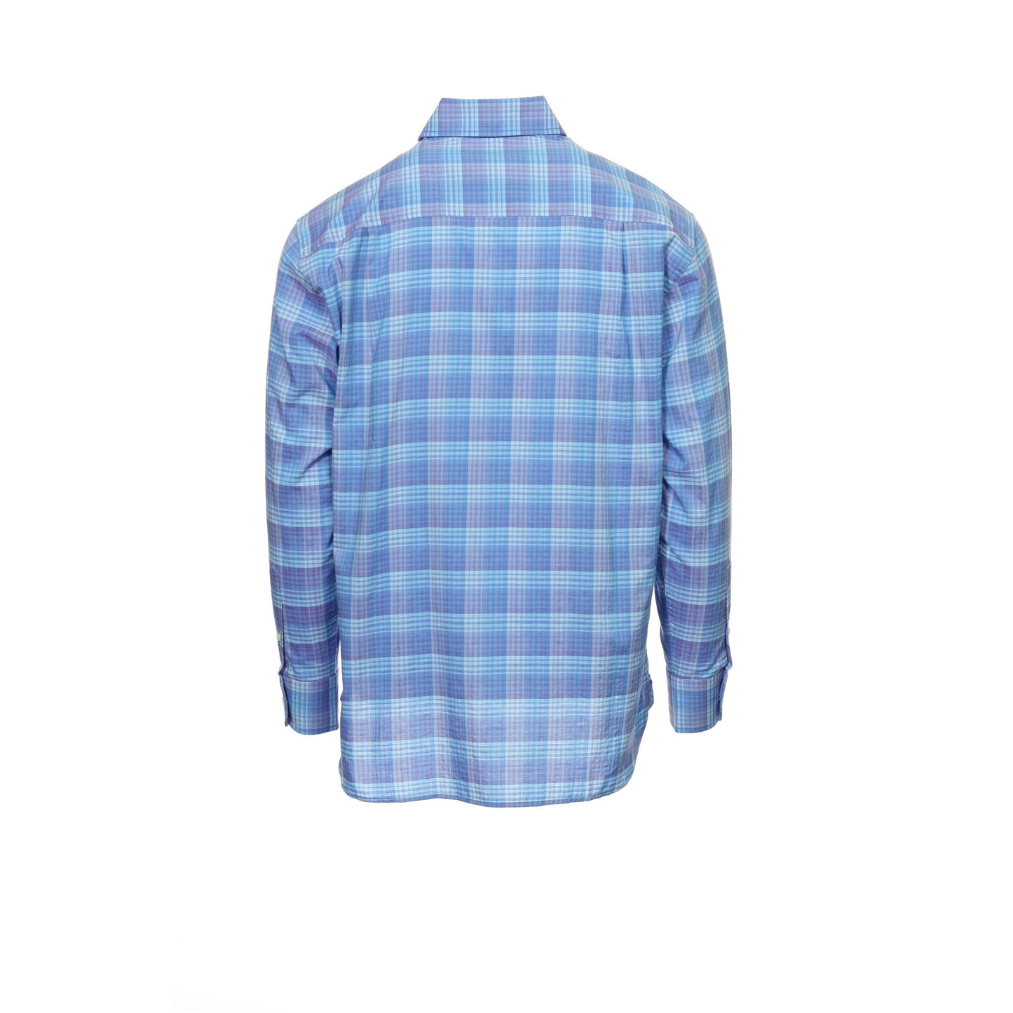 Ryan Kenny Mens Purple Plaid Button Down Shirt