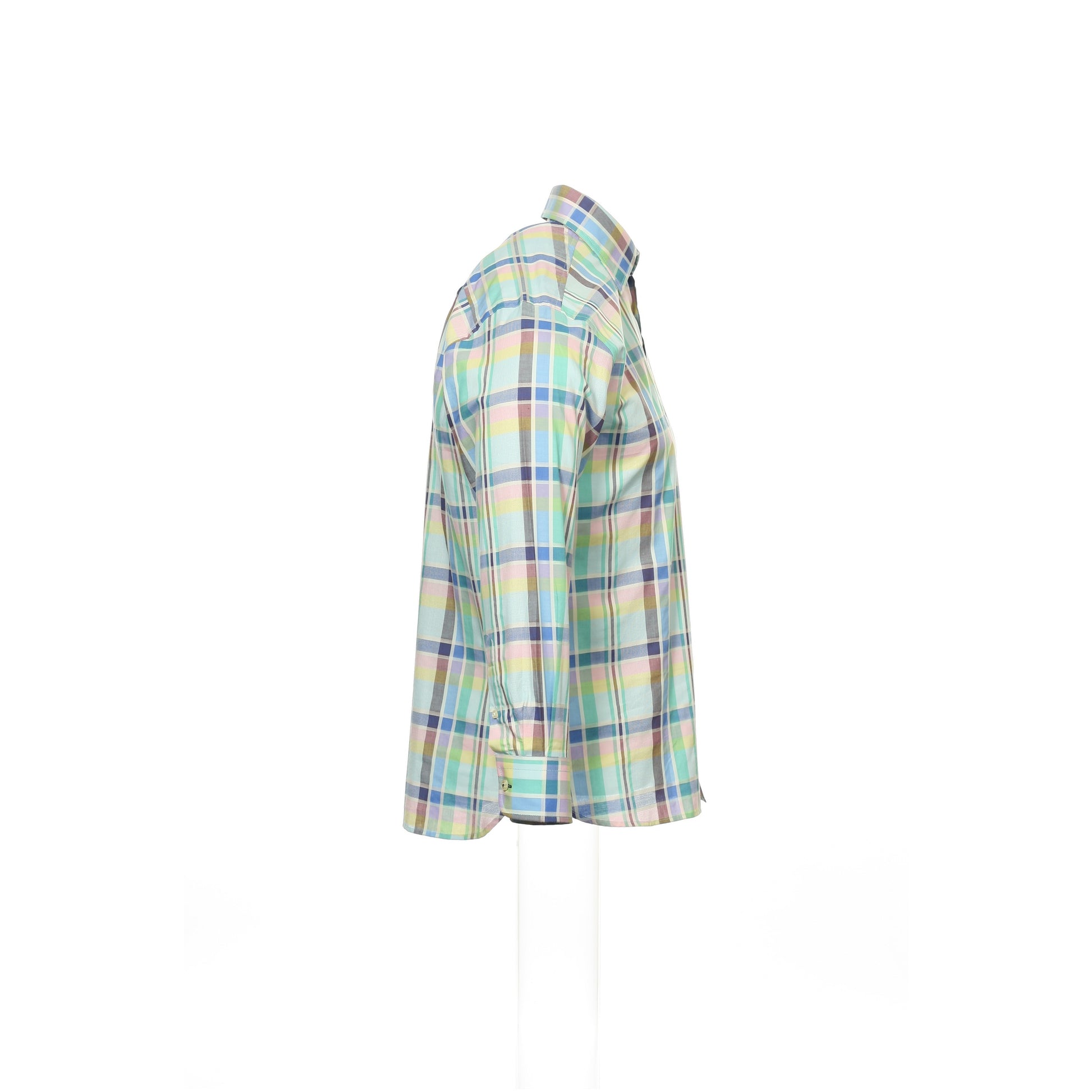 Ryan Kenny Men's Green Plaid Oxford Button Down Shirt