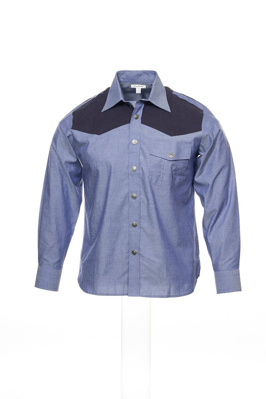 Ryan Kenny Men's Blue Western Shirt