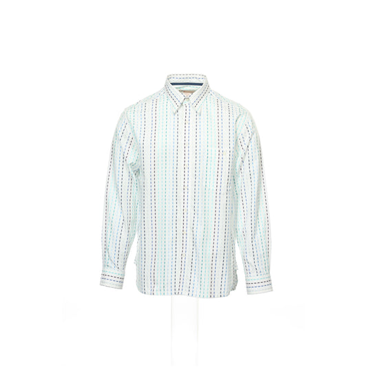 Road Men's White Button Down Shirt