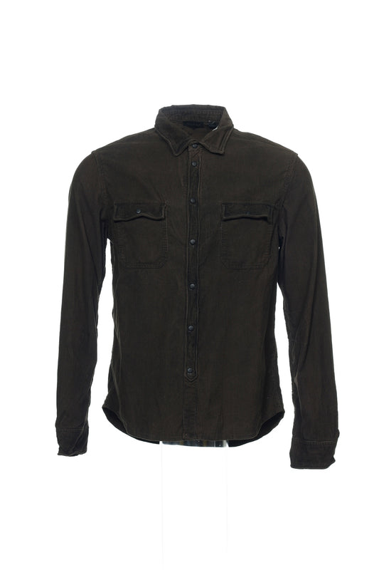 Rogue Men's Brown Button Down Shirt