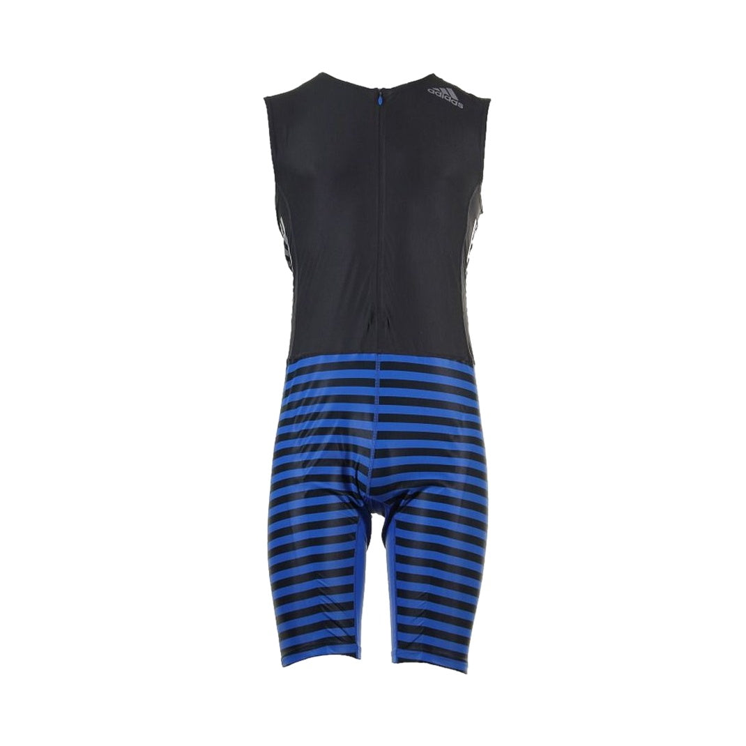Adidas Adizero Sleeveless Speed Compression Running Track Suit Gray/Blue