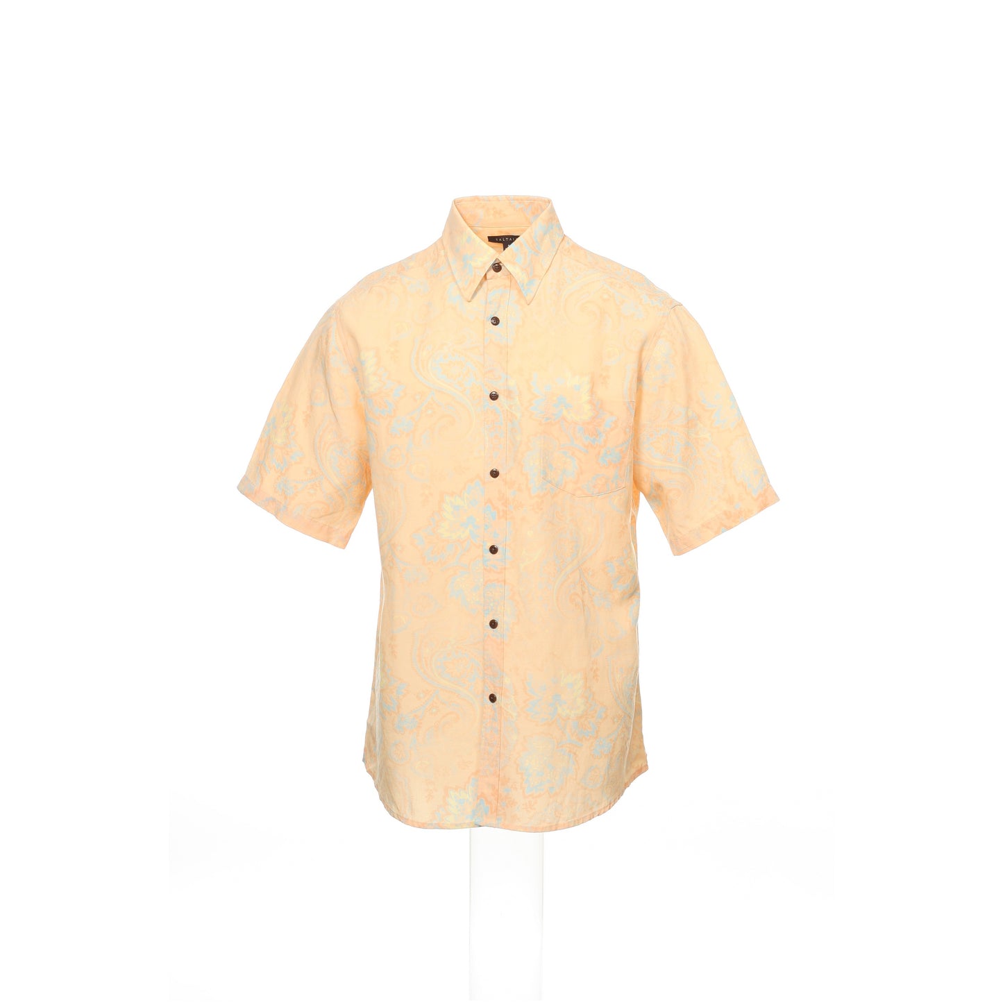Saltaire 'Campbell' Men's Energy Floral Short Sleeve Camp Shirt (Energy)