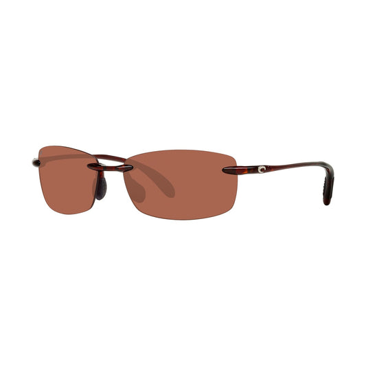Costa Del Mar Seagrove Mens Tortoise Rimless Sunglasses