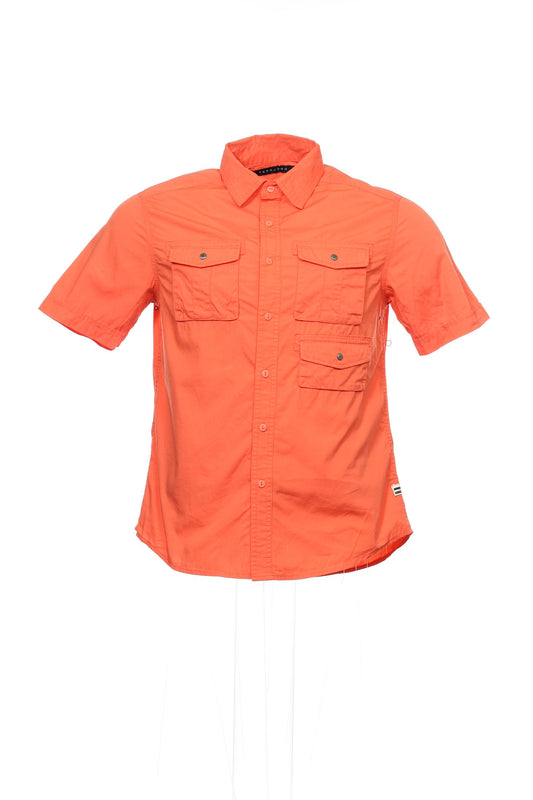 Sean John Men's Orange Button Down Shirt