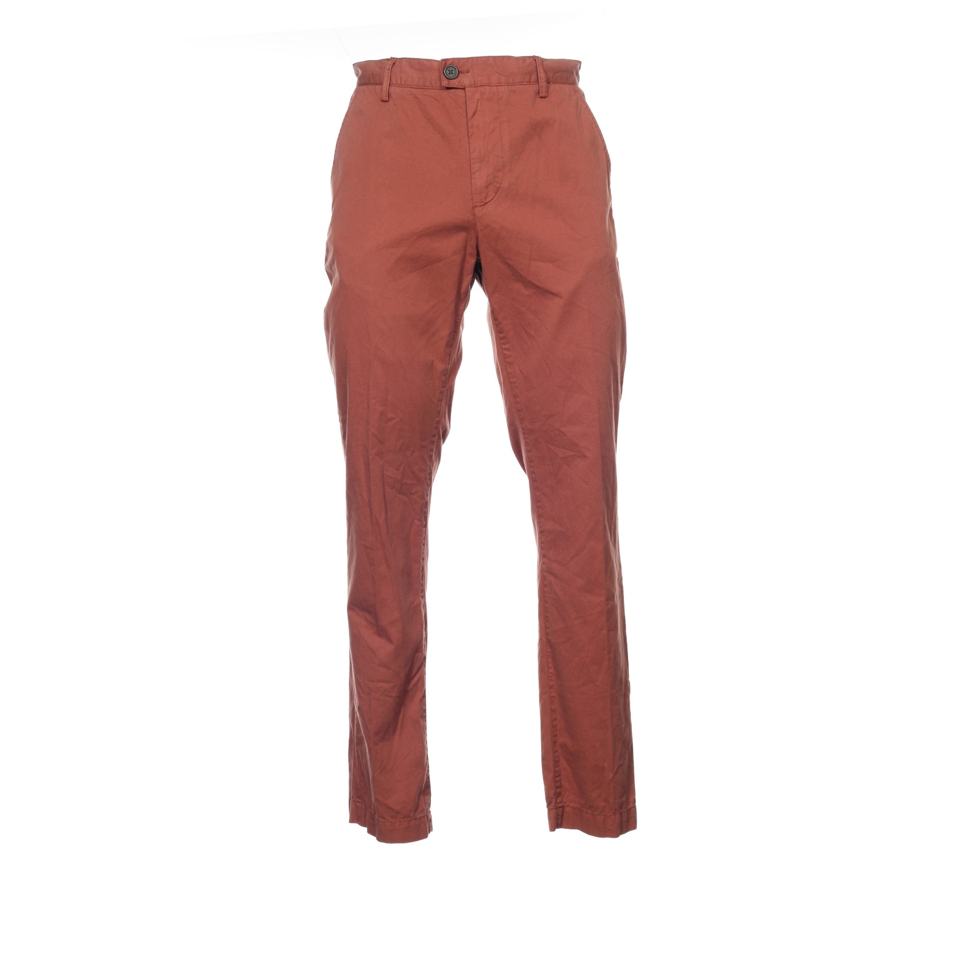 Sons of Intrigue Men's Brown Flat Front Pants