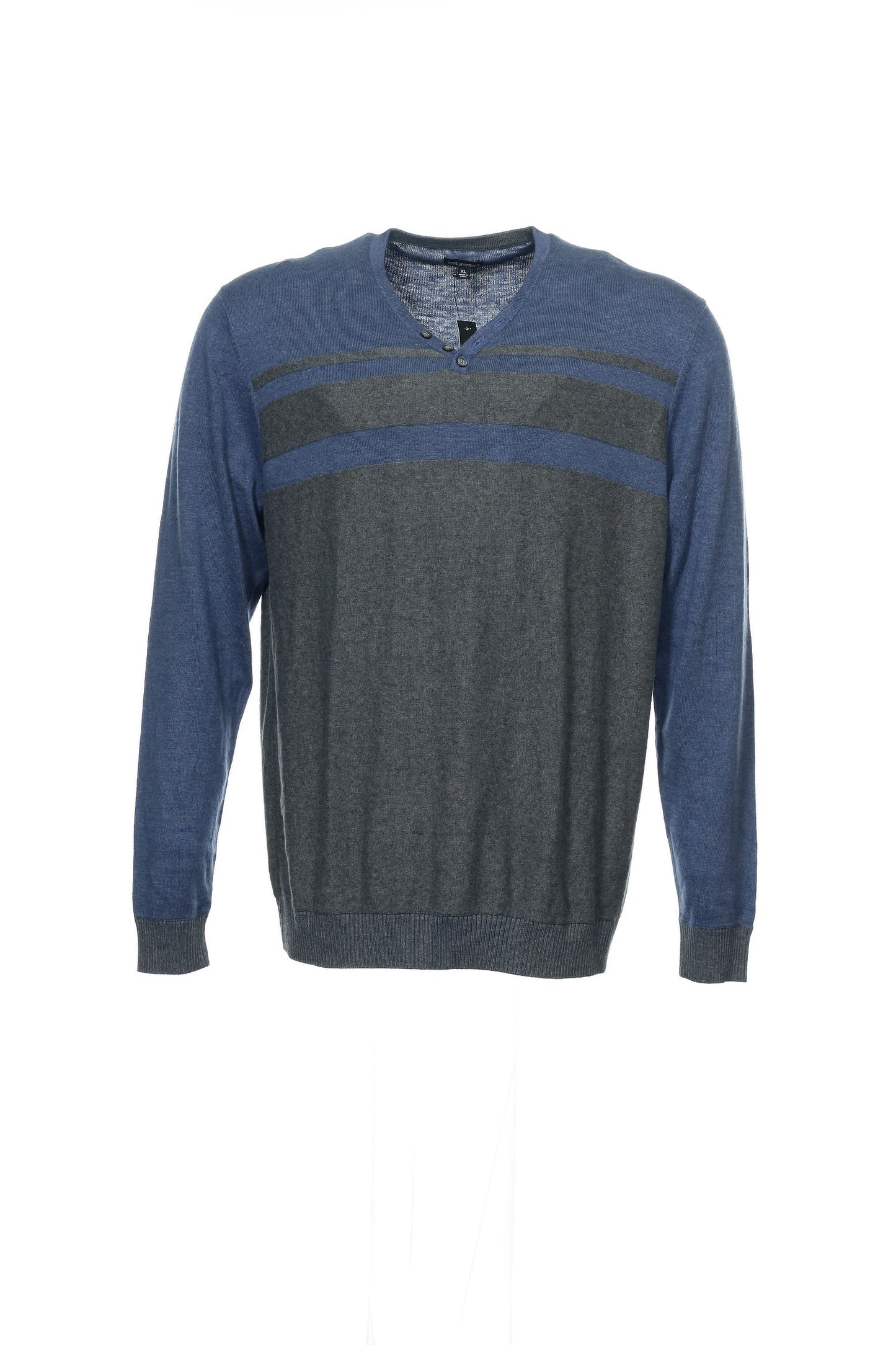Sons of Intrigue Men's Gray Heather Henley Shirt
