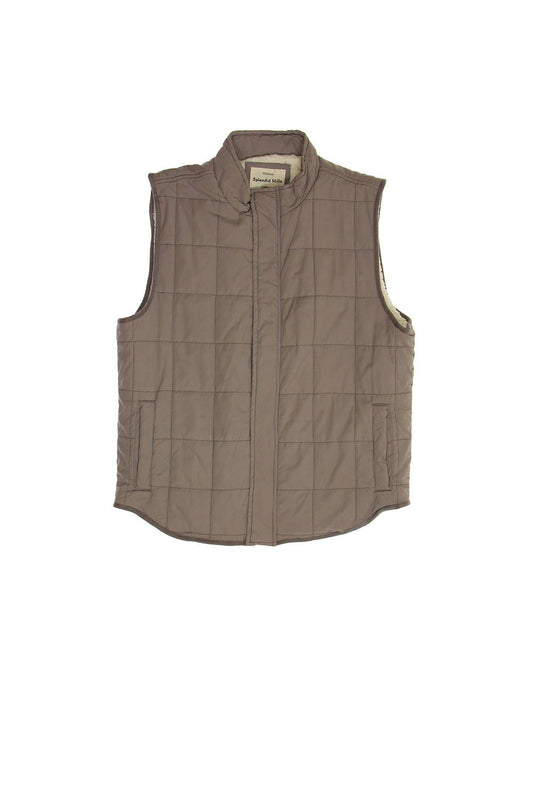 Splendid Mills Men's Light Gray Puffy Vest