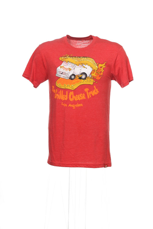 Sportiqe 'Grilled Cheese Truck' Men's Red Graphic T-Shirt