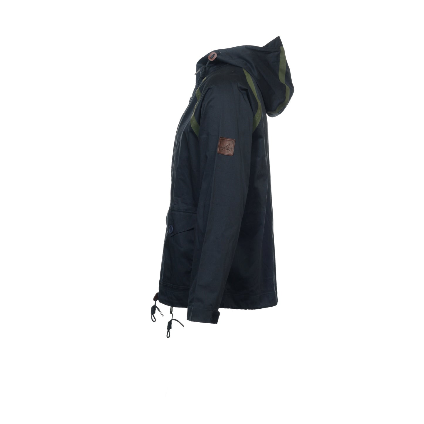 Sperry Top Sider Freeport Mens Navy Cotton Hooded Nautical Sailing Jacket