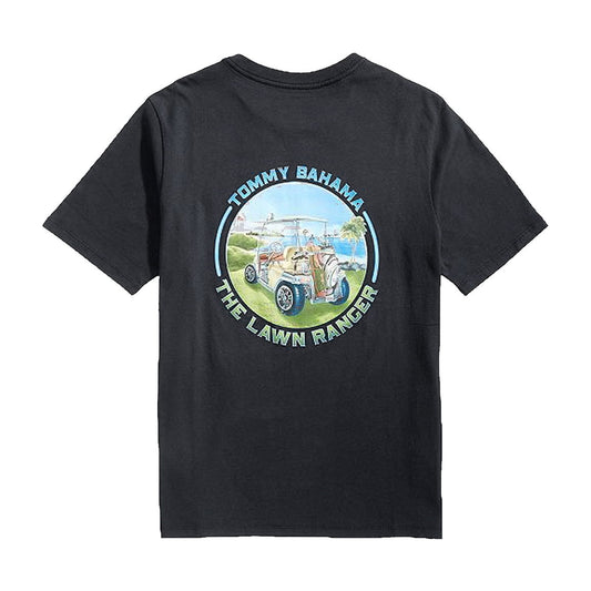Tommy Bahama Lawn Ranger Mens Coal Cotton Crew Neck T-Shirt
