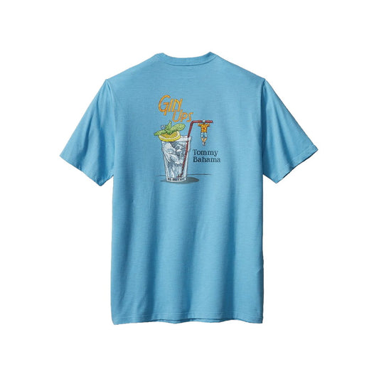 Tommy Bahama Gin Ups Mens Turquoise Haze Graphic T-Shirt